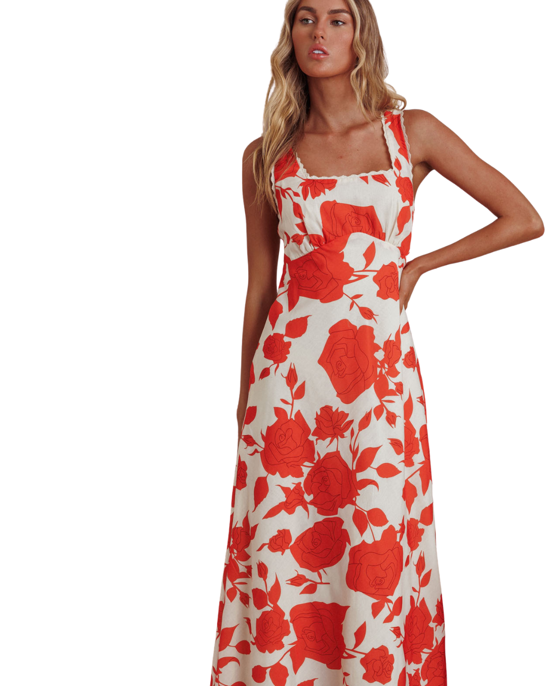 Carlie Roses Maxi Dress